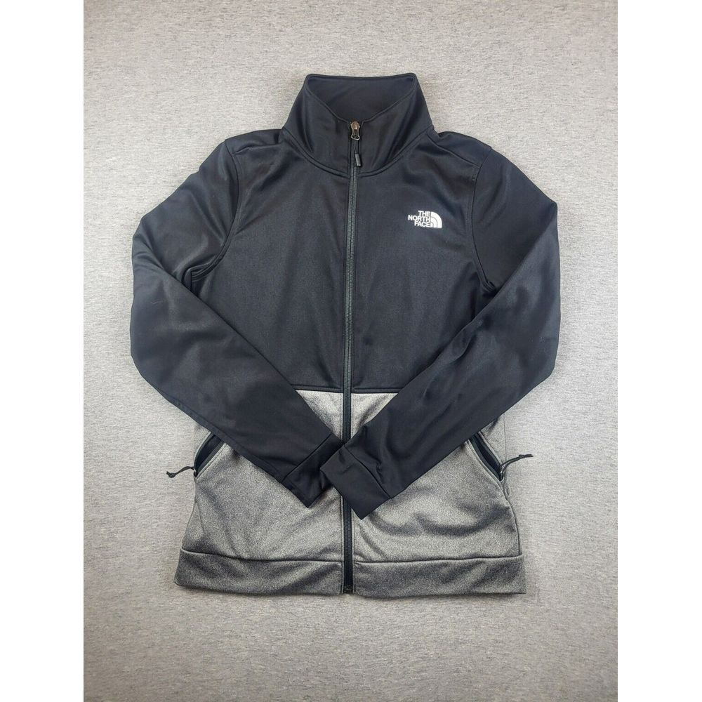 The North Face Women's Cinder 100 Full Zip Black & Grey Jacket Color Block Small